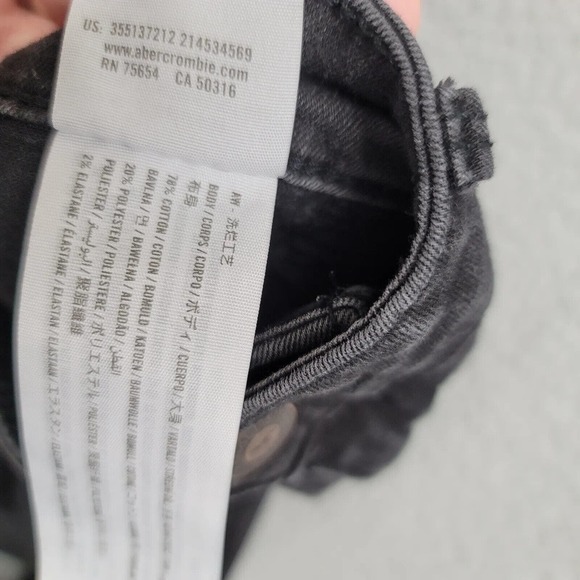 Hollister Jeans Womens 3S Black Leggings Mid Rise Casual Pockets City Hipster - Picture 7 of 11